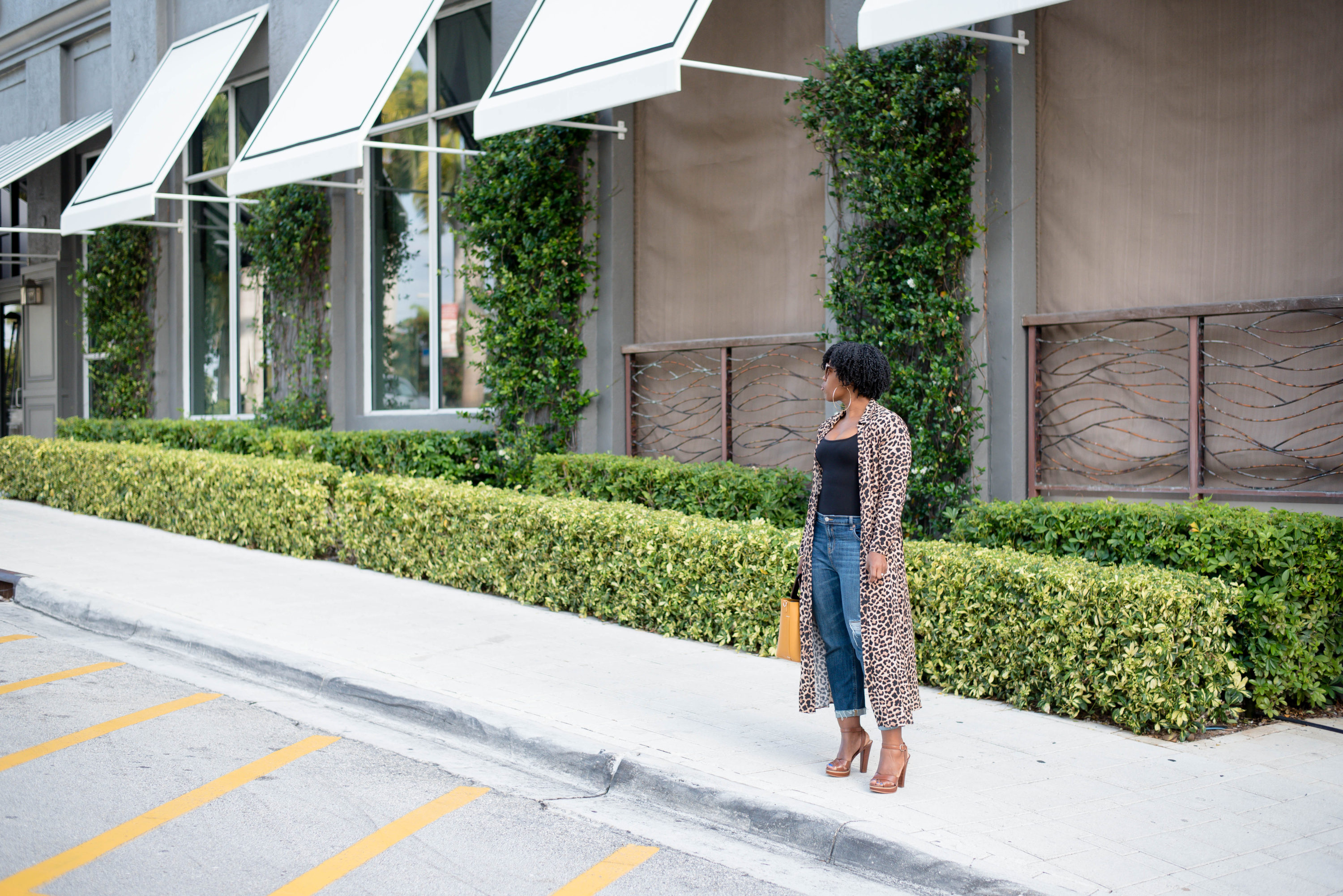 Weekend Wear: Zara Leopard Dress + Oldnavy Distressed Jeans